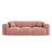 Nolio 3-Sitzer Sofa aus Chenille in Rosa (Haga 52), 235x95x72 cm von Cosmopolitan Design – Bild 1