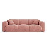 Nolio 3-Sitzer Sofa aus Chenille in Rosa (Haga 52), 235x95x72 cm von Cosmopolitan Design – Bild 1