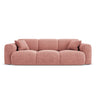 Nolio 3-Sitzer Sofa aus Chenille in Rosa (Haga 52), 235x95x72 cm von Cosmopolitan Design – Bild 1