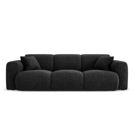 Nolio 3-Sitzer Sofa aus Chenille in Schwarz (Haga 19), 235x95x72 cm von Cosmopolitan Design – Bild 1
