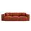 Nolio 3-Sitzer Sofa aus Chenille in Terrakotta (Haga 44), 235x95x72 cm von Cosmopolitan Design – Bild 1