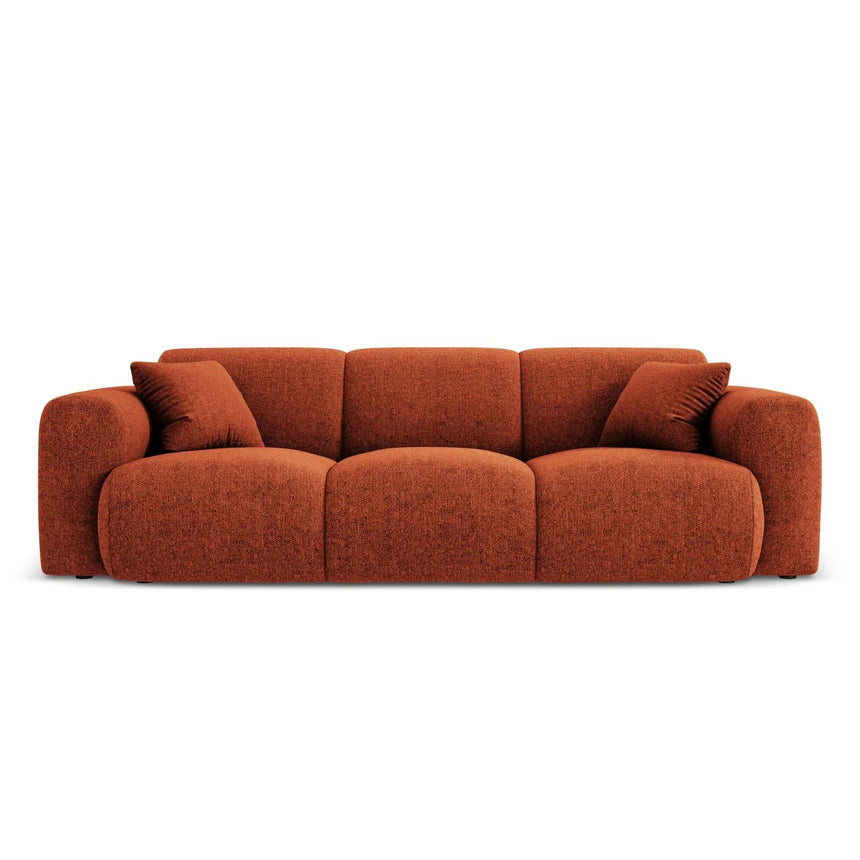 Nolio 3-Sitzer Sofa aus Chenille in Terrakotta (Haga 44), 235x95x72 cm von Cosmopolitan Design – Bild 1