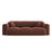 Nolio 3-Sitzer Sofa aus Samt in Cuoio (Casino Cuoio), 235x95x72 cm von Cosmopolitan Design – Bild 1