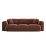 Nolio 3-Sitzer Sofa aus Samt in Cuoio (Casino Cuoio), 235x95x72 cm von Cosmopolitan Design – Bild 1