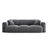 Nolio 3-Sitzer Sofa aus Samt in Dunkelgrau (Casino Graphite), 235x95x72 cm von Cosmopolitan Design – Bild 1