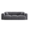Nolio 3-Sitzer Sofa aus Samt in Dunkelgrau (Casino Graphite), 235x95x72 cm von Cosmopolitan Design – Bild 1