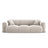 Nolio 3-Sitzer Sofa aus Samt in Hellbeige (Casino Pearl), 235x95x72 cm von Cosmopolitan Design – Bild 1