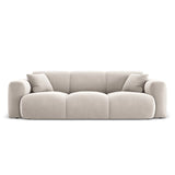 Nolio 3-Sitzer Sofa aus Samt in Hellbeige (Casino Pearl), 235x95x72 cm von Cosmopolitan Design – Bild 1