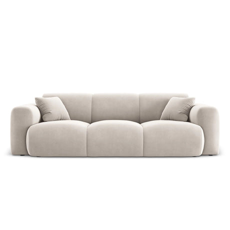 Nolio 3-Sitzer Sofa aus Samt in Hellbeige (Casino Pearl), 235x95x72 cm von Cosmopolitan Design – Bild 1
