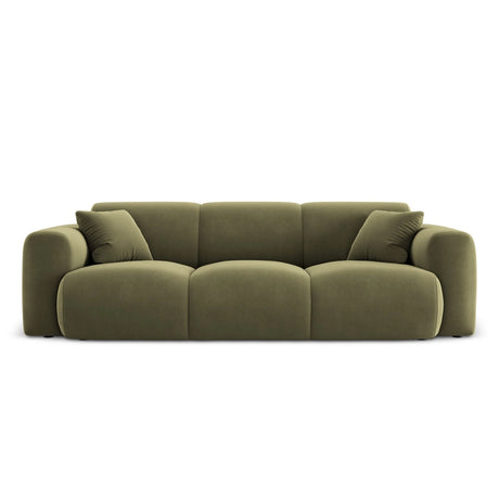 Nolio 3-Sitzer Sofa aus Samt in Hellgrün (Casino Forest), 235x95x72 cm von Cosmopolitan Design – Bild 1