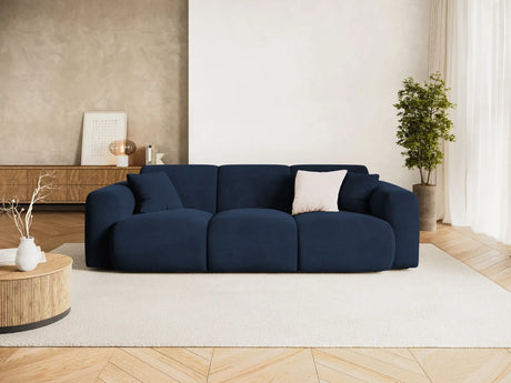 Nolio 3-Sitzer Sofa aus Samt in Königsblau (Casino Deep Blue), 235x95x72 cm von Cosmopolitan Design – Bild 2
