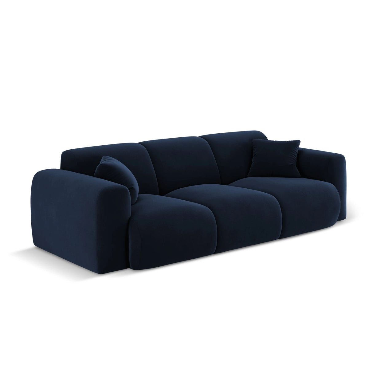 Nolio 3-Sitzer Sofa aus Samt in Königsblau (Casino Deep Blue), 235x95x72 cm von Cosmopolitan Design – Bild 4