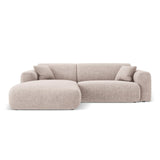 Nolio 4-Sitzer Ecksofa, Linke Seite, aus Chenille in Beige (Haga 30), 235x170x72 cm von Cosmopolitan Design – Bild 1
