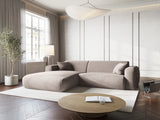 Nolio 4-Sitzer Ecksofa, Linke Seite, aus Chenille in Beige (Haga 30), 235x170x72 cm von Cosmopolitan Design – Bild 2