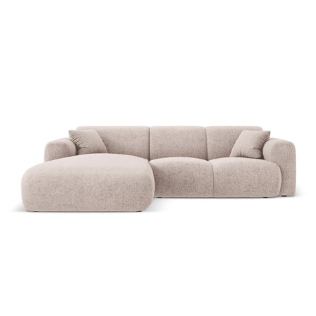 Nolio 4-Sitzer Ecksofa, Linke Seite, aus Chenille in Beige (Haga 30), 260x170x72 cm von Cosmopolitan Design – Bild 1
