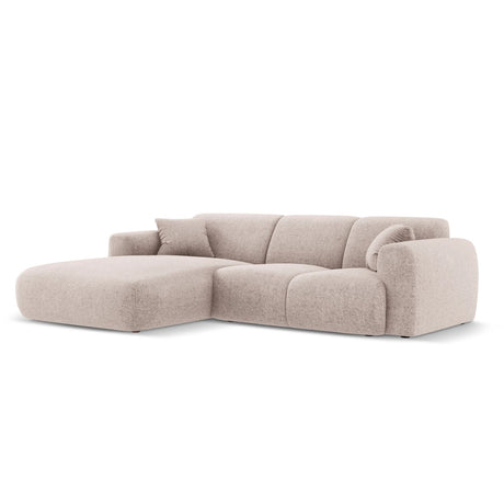 Nolio 4-Sitzer Ecksofa, Linke Seite, aus Chenille in Beige (Haga 30), 260x170x72 cm von Cosmopolitan Design – Bild 4