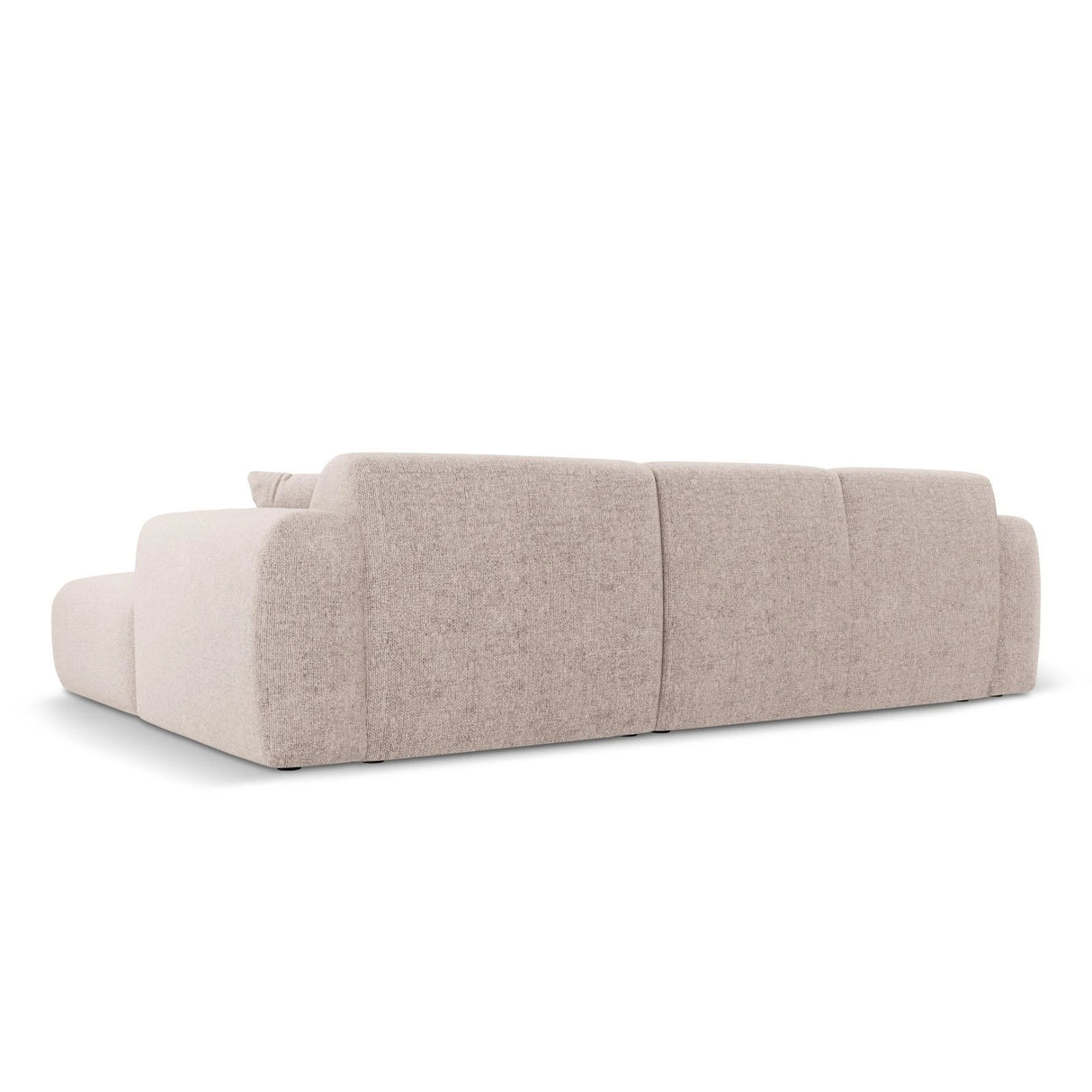 Nolio 4-Sitzer Ecksofa, Linke Seite, aus Chenille in Beige (Haga 30), 260x170x72 cm von Cosmopolitan Design – Bild 5
