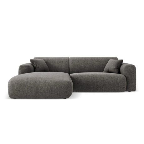 Nolio 4-Sitzer Ecksofa, Linke Seite, aus Chenille in Grau (Haga 16), 235x170x72 cm von Cosmopolitan Design – Bild 1