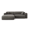 Nolio 4-Sitzer Ecksofa, Linke Seite, aus Chenille in Grau (Haga 16), 235x170x72 cm von Cosmopolitan Design – Bild 1