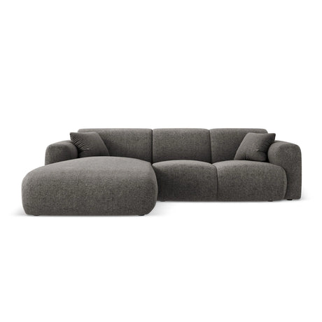 Nolio 4-Sitzer Ecksofa, Linke Seite, aus Chenille in Grau (Haga 16), 260x170x72 cm von Cosmopolitan Design – Bild 1