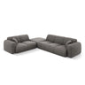 Nolio 4-Sitzer Ecksofa, Linke Seite, aus Chenille in Grau (Haga 16), 315x250x72 cm von Cosmopolitan Design – Bild 1