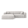 Nolio 4-Sitzer Ecksofa, Linke Seite, aus Chenille in Hellgrau (Haga 06), 235x170x72 cm von Cosmopolitan Design – Bild 1