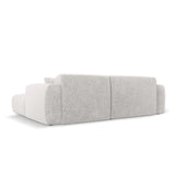 Nolio 4-Sitzer Ecksofa, Linke Seite, aus Chenille in Hellgrau (Haga 06), 235x170x72 cm von Cosmopolitan Design – Bild 5