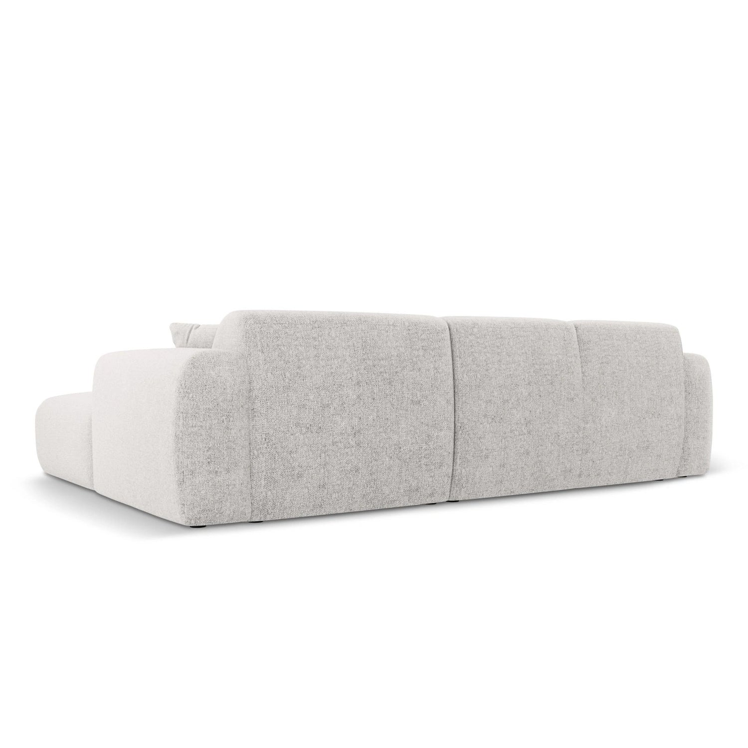 Nolio 4-Sitzer Ecksofa, Linke Seite, aus Chenille in Hellgrau (Haga 06), 260x170x72 cm von Cosmopolitan Design – Bild 5