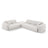 Nolio 4-Sitzer Ecksofa, Linke Seite, aus Chenille in Hellgrau (Haga 06), 315x250x72 cm von Cosmopolitan Design – Bild 1