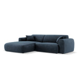 Nolio 4-Sitzer Ecksofa, Linke Seite, aus Chenille in Königsblau (Haga 86), 235x170x72 cm von Cosmopolitan Design – Bild 4