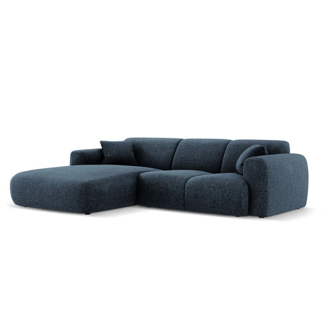 Nolio 4-Sitzer Ecksofa, Linke Seite, aus Chenille in Königsblau (Haga 86), 260x170x72 cm von Cosmopolitan Design – Bild 4