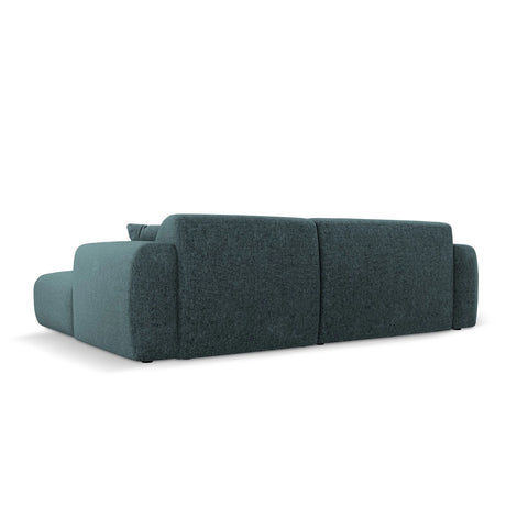 Nolio 4-Sitzer Ecksofa, Linke Seite, aus Chenille in Petrol (Haga 78), 235x170x72 cm von Cosmopolitan Design – Bild 5