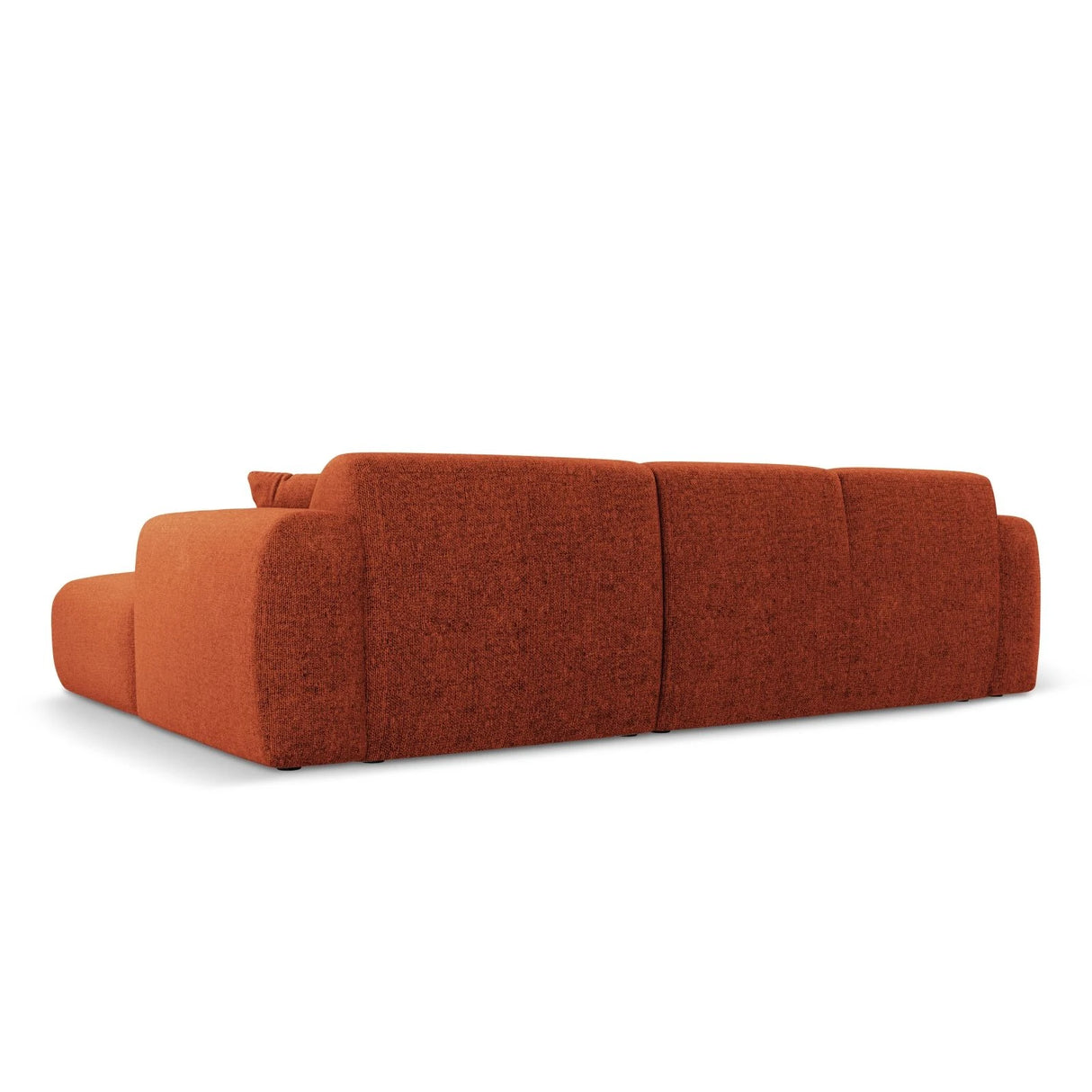 Nolio 4-Sitzer Ecksofa, Linke Seite, aus Chenille in Terrakotta (Haga 44), 260x170x72 cm von Cosmopolitan Design – Bild 5