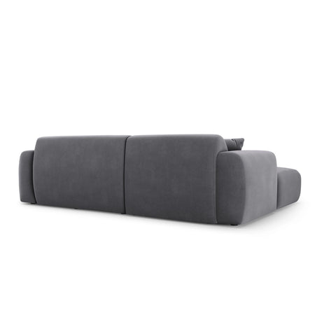 Nolio 4-Sitzer Ecksofa, Linke Seite, aus Samt in Dunkelgrau (Casino Graphite), 235x170x72 cm von Cosmopolitan Design – Bild 5