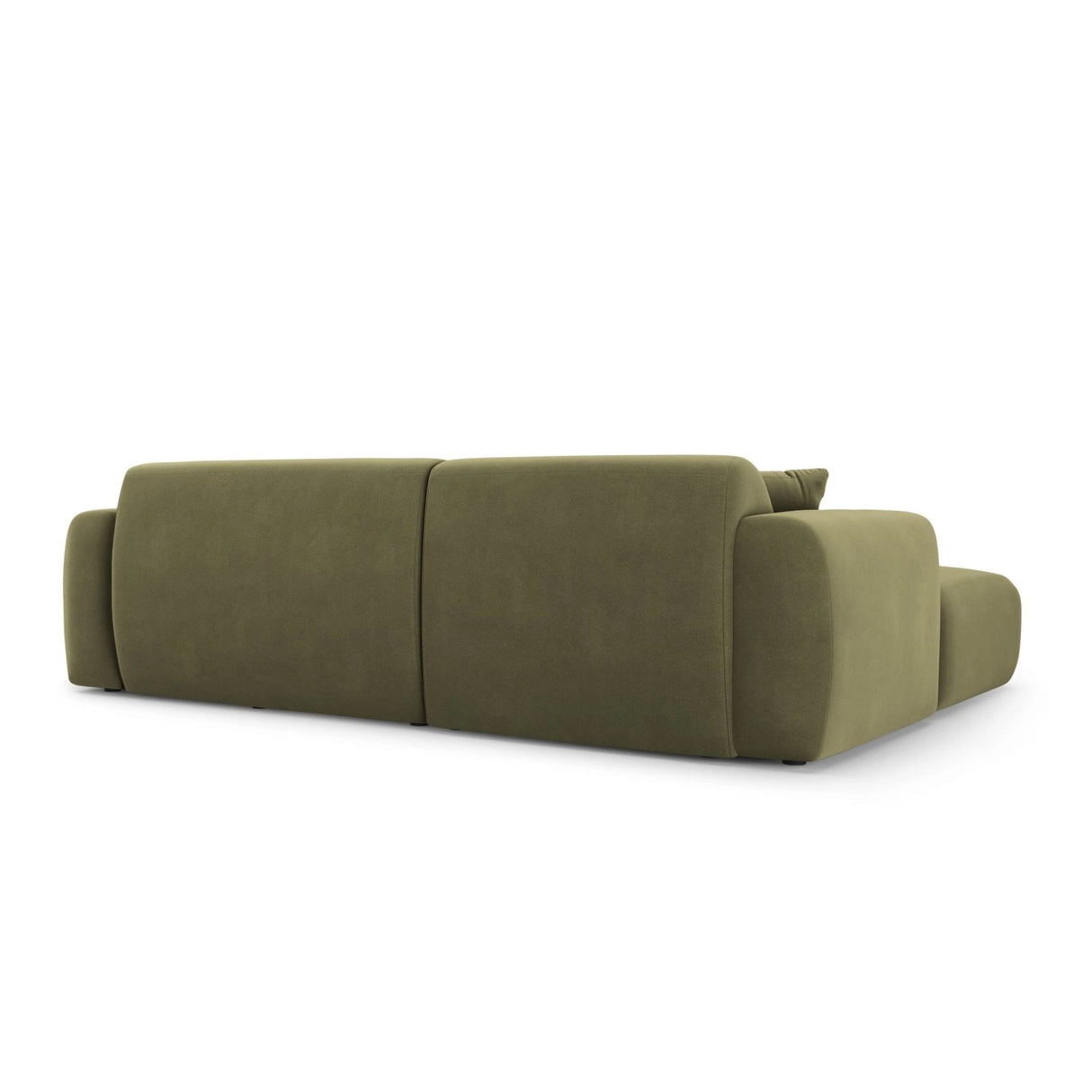 Nolio 4-Sitzer Ecksofa, Linke Seite, aus Samt in Hellgrün (Casino Forest), 235x170x72 cm von Cosmopolitan Design – Bild 5