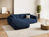 Nolio 4-Sitzer Ecksofa, Linke Seite, aus Samt in Königsblau (Casino Deep Blue), 235x170x72 cm von Cosmopolitan Design – Bild 2