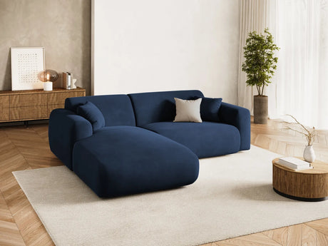 Nolio 4-Sitzer Ecksofa, Linke Seite, aus Samt in Königsblau (Casino Deep Blue), 235x170x72 cm von Cosmopolitan Design – Bild 2