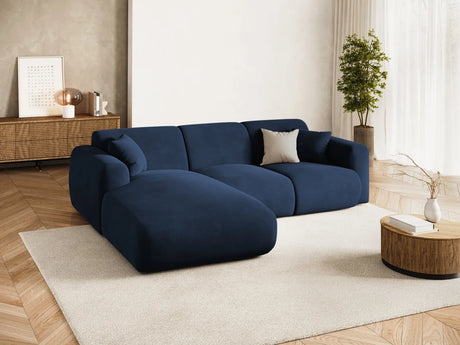 Nolio 4-Sitzer Ecksofa, Linke Seite, aus Samt in Königsblau (Casino Deep Blue), 260x170x72 cm von Cosmopolitan Design – Bild 2