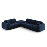 Nolio 4-Sitzer Ecksofa, Linke Seite, aus Samt in Königsblau (Casino Deep Blue), 315x250x72 cm von Cosmopolitan Design – Bild 1