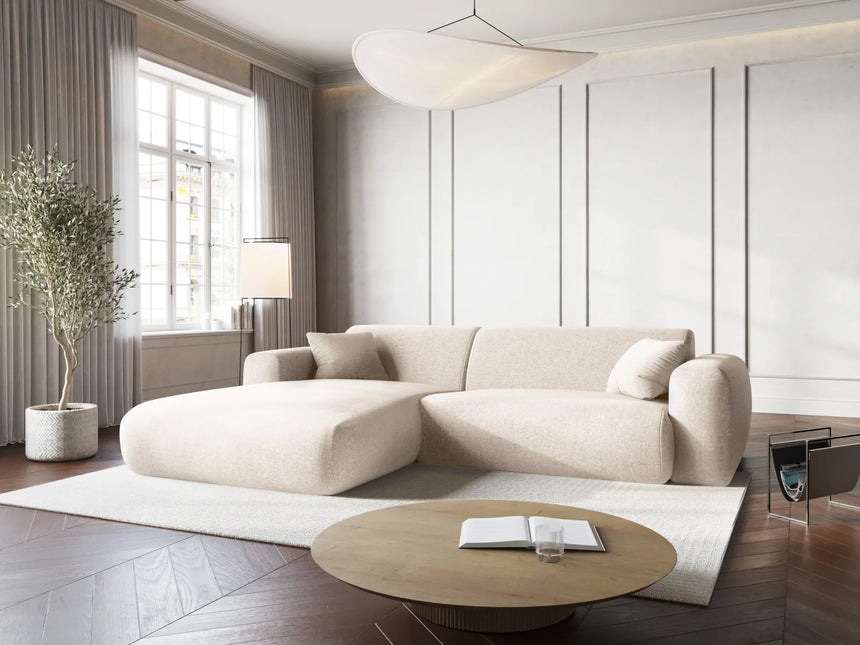 Nolio 4-Sitzer Ecksofa, Linke Seite, aus Samt oder Chenille, 235x170x72 cm von Cosmopolitan Design – Bild 2