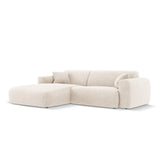 Nolio 4-Sitzer Ecksofa, Linke Seite, aus Samt oder Chenille, 235x170x72 cm von Cosmopolitan Design – Bild 4