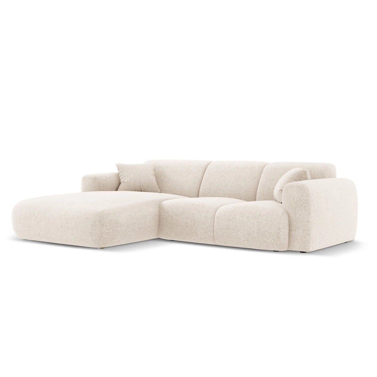 Nolio 4-Sitzer Ecksofa, Linke Seite, aus Samt oder Chenille, 260x170x72 cm von Cosmopolitan Design – Bild 4