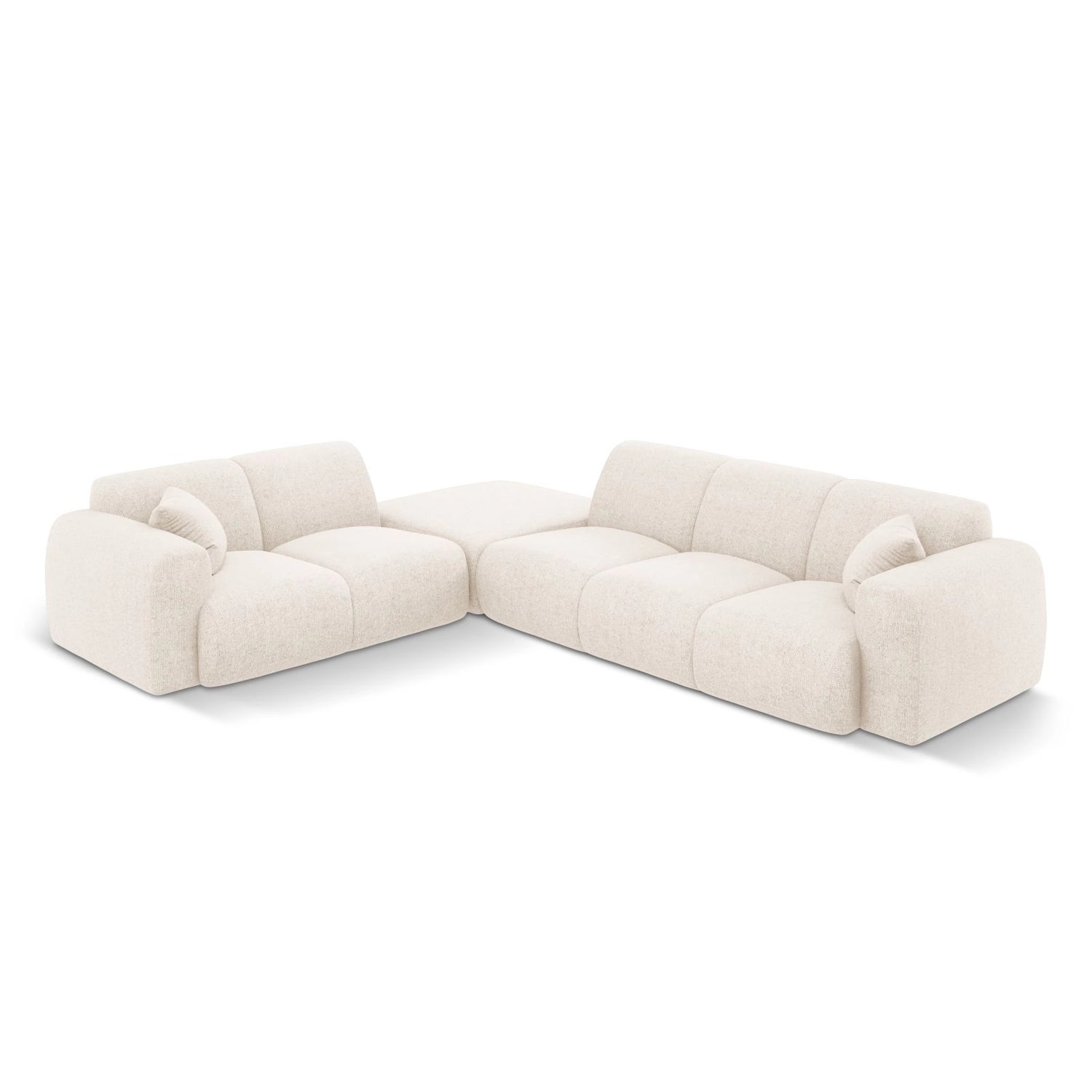 Nolio 4-Sitzer Ecksofa, Linke Seite, aus Samt oder Chenille, 315x250 cm von Cosmopolitan Design – Bild 1