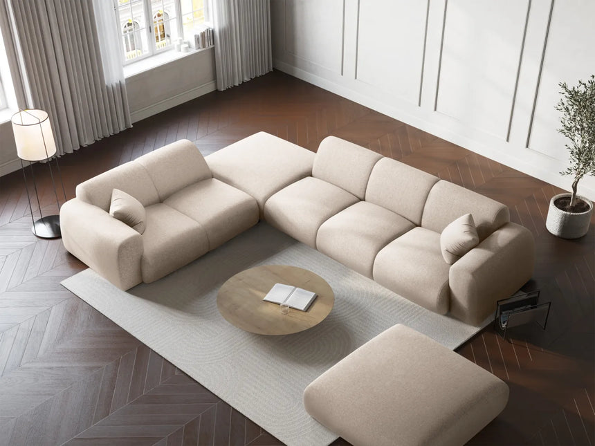 Nolio 4-Sitzer Ecksofa, Linke Seite, aus Samt oder Chenille, 315x250 cm von Cosmopolitan Design – Bild 2