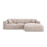 Nolio 4-Sitzer Ecksofa, Rechte Seite, aus Chenille in Beige (Haga 30), 260x170x72 cm von Cosmopolitan Design – Bild 1