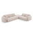 Nolio 4-Sitzer Ecksofa, Rechte Seite, aus Chenille in Beige (Haga 30), 315x250 cm von Cosmopolitan Design – Bild 1