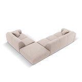 Nolio 4-Sitzer Ecksofa, Rechte Seite, aus Chenille in Beige (Haga 30), 315x250 cm von Cosmopolitan Design – Bild 5