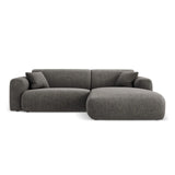 Nolio 4-Sitzer Ecksofa, Rechte Seite, aus Chenille in Grau (Haga 16), 235x170x72 cm von Cosmopolitan Design – Bild 1