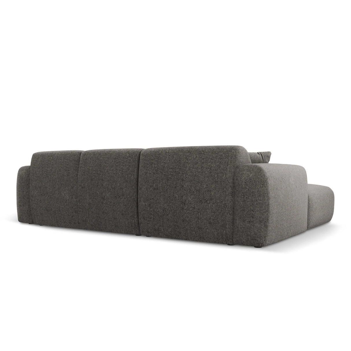 Nolio 4-Sitzer Ecksofa, Rechte Seite, aus Chenille in Grau (Haga 16), 260x170x72 cm von Cosmopolitan Design – Bild 5
