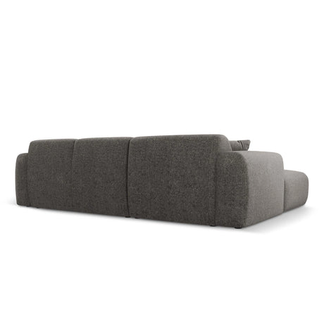 Nolio 4-Sitzer Ecksofa, Rechte Seite, aus Chenille in Grau (Haga 16), 260x170x72 cm von Cosmopolitan Design – Bild 5